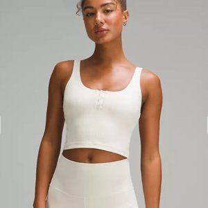 lululemon Align™ Ribbed Henley Tank Top in Bone. Brand New w/ Tags. Size 8